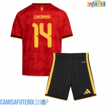 Camisa de time de futebol Bélgica Dodi Lukebakio #14 Replicas 1º Equipamento Infantil Mundo 2026 Manga Curta (+ Calças curtas)